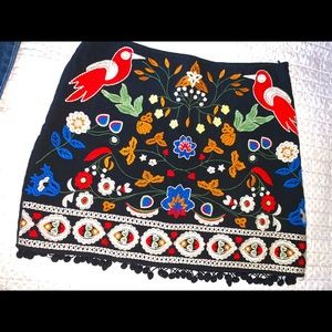 Umgee Embroidered Skirt